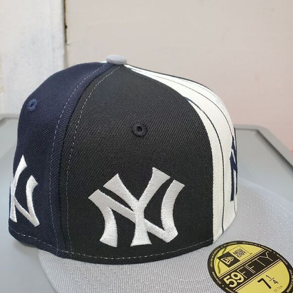 New York Yankees New Era Logo Pinwheel Multicolor 59FIFTY Sz 7 1/4 Fitted - Picture 5 of 13